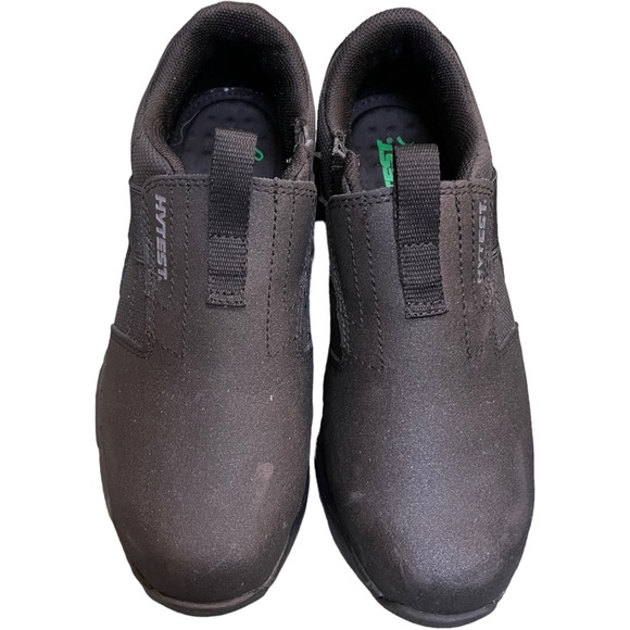 HYTEST Forge Comforssage Slip On Steel Toe Work Safety Shoes Black Size 5M - Picture 3 of 9